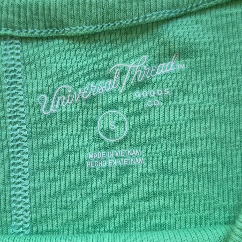 Universal Thread Mint Green Ribbed Top - Picture 2 of 3